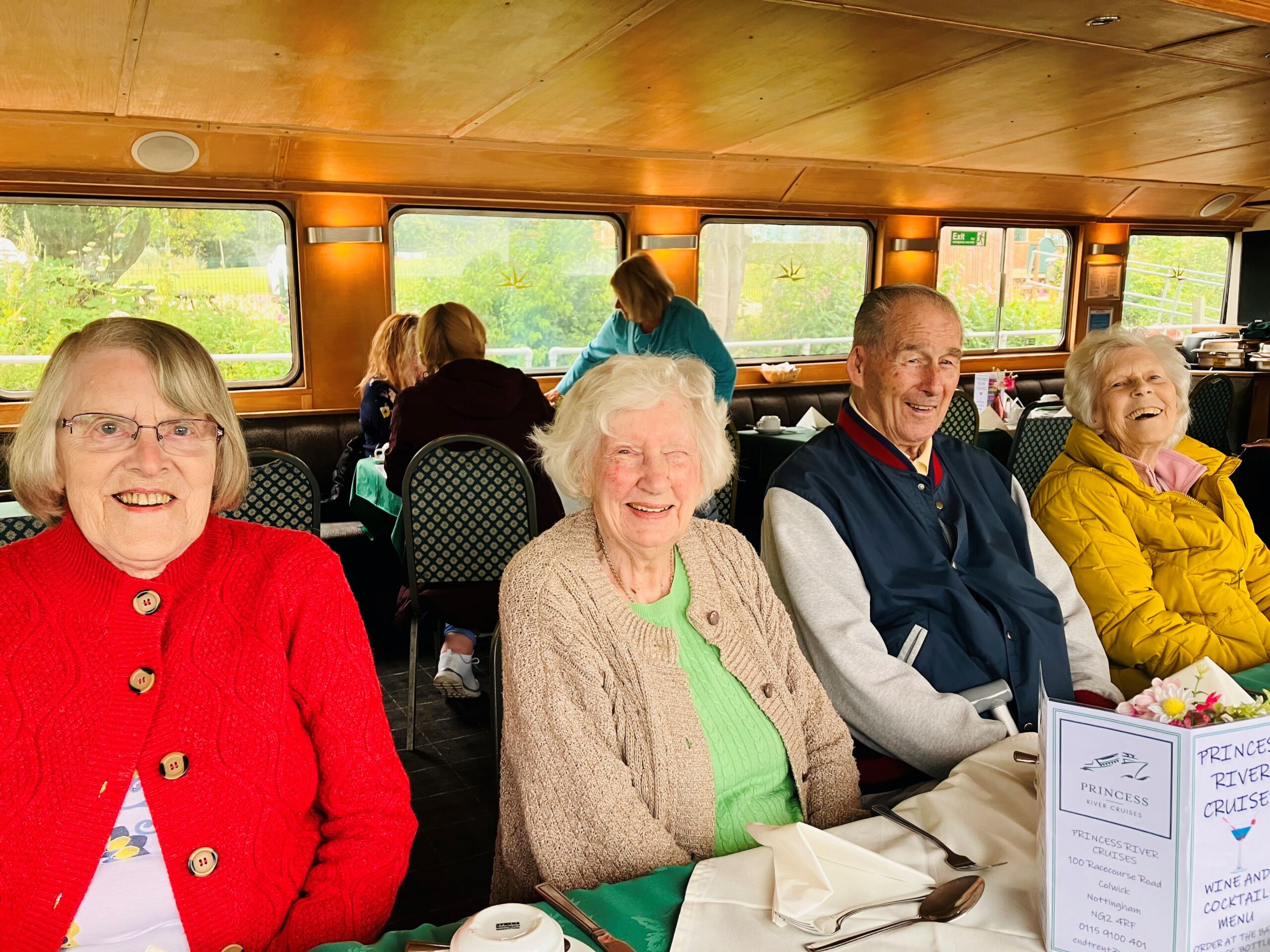 Fairway View residents onboard the river cruise